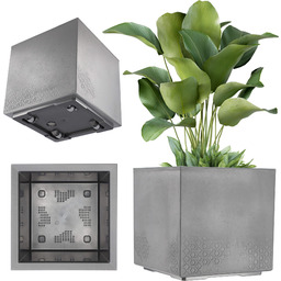 Donica Sore na kółkach Beton" 40cm antracyt