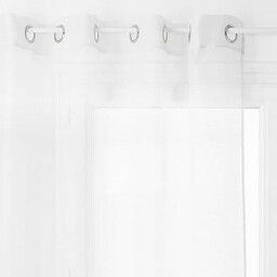 HomeMaison zasłona końcowa uniwersalna z oczkami, poliester, biała,