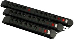 MACLEAN LISTWA ZASILAJĄCA 10 GNIAZD 3680W MCE10