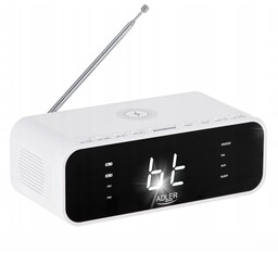 Radiobudzik Z Ładowarka Indukcyjna Bluetooth