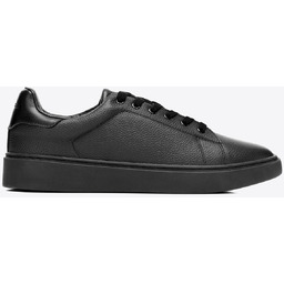 Męskie sneakersy ze skóry naturalnej licowej czarne