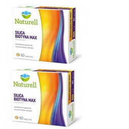 Zestaw 2 x NATURELL Silica Biotyna Max, 60