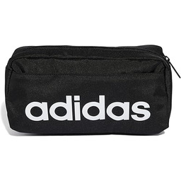 adidas Uniseks LINEAR BUMBAG, Black/White, One Size
