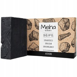 Meina Naturkosmetik Czarne mydło z węglem aktywowa