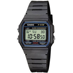 ZEGAREK MĘSKI CASIO F-91W-1YER (zd086a) - KLASYKA +