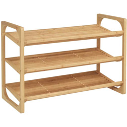 Półka na buty Homcom 76x33x51cm., brązowo-czarna
