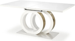 Elior Biały rozkładany stół w stylu glamour R2-M48