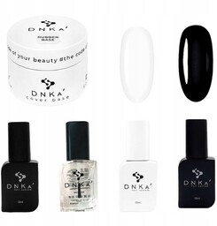 Zestaw do Manicure Hybrydowego: Baza Rubber, Primer, Top