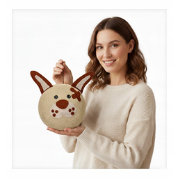 Lampa Sufitowa Wisząca Cotton Balls Piesek Ręcznie Robiona