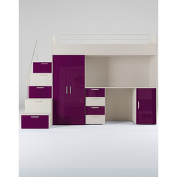 Meblościanka Raj 4 kaszmir połysk - pokój dziecięcy,