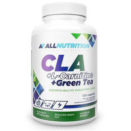 Suplement diety, Allnutrition, CLA+L.carnitine + green tea, 120