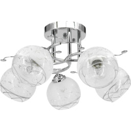 Lampa sufitowa chromowana 5-punktowa 47cm 8836/5 z serii