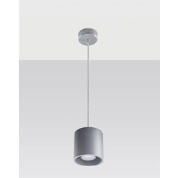 Sollux Lighting Lampa wisząca ORBIS 1 SL.0052 szara