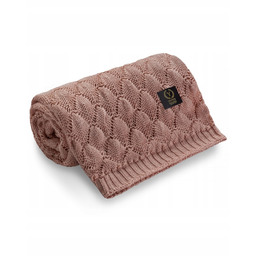 Kocyk Ażurowy Shell Bambusowy Rose Gold 90x95