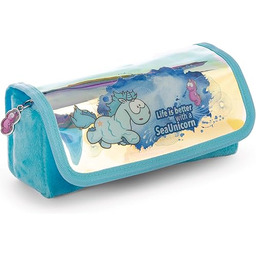 Piórnik etui jednorożec Aquario 19x9x9cm niebieski - ze