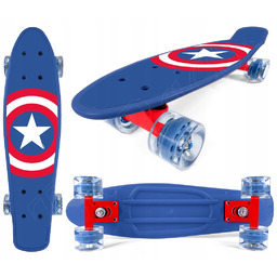 Deskorolka Deska Fiszka Dla Dziecka Mocna 55cm Captain