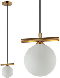 Sypialniana lampa wisząca Merseta PND-463321S-BRO+W Italux ball kula