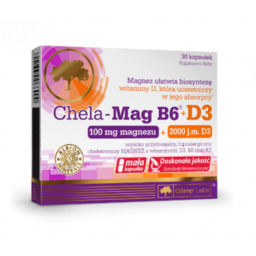 Olimp Chela-Mag B6+D3 - 30 kapsułek