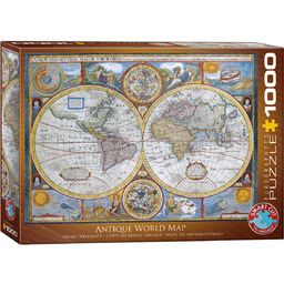 Eurographics, puzzle, Antyczna mapa świata, 1000 el.