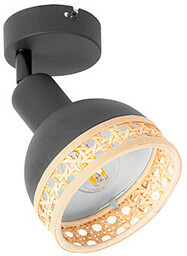 Lindby - Lonnaris Lampa Sufitowa Black/Nature