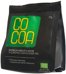 Cocoa Orzechy brazylijskie w surowej czekoladzie 70 g