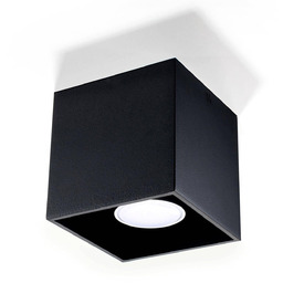Sollux Lighting Lampa sufitowa QUAD 1 SL.0022 czarna