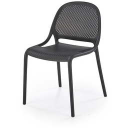 Krzesło ogrodowe plastikowe czarne K532