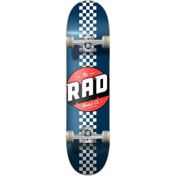 RAD Unisex Checker Stripe Skateboard, Navy, 7,75"