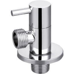 ZAWÓR KĄTOWY 1/2X1/2" Z GŁOWICĄ CERAMICZNĄ OKRĄGŁY, CHROM