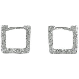 Srebrne kolczyki Frame