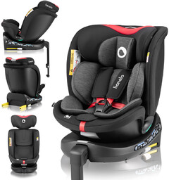 Fotelik samochodowy OBROTOWY baza 360  ISOFIX 40-150cm
