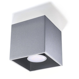 Sollux Lighting Lampa sufitowa QUAD 1 SL.0024 szara