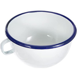 Ibili 903814 miska z uchwytem stal biała 14