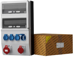 Rozdzielnica budowlana eXT 32A 16A 4x230V Schuko Mennekes