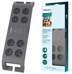 Listwa zasilająca Philips 8 gniazd 200cm 3680W