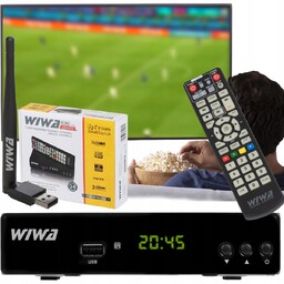 Tuner Dekoder Tv Naziemnej Hd DVB-T2 Hevc Hdmi