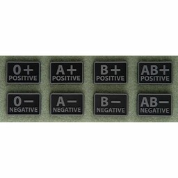 Emblemat Helikon GRUPA KRWI (komplet - 2szt.) -
