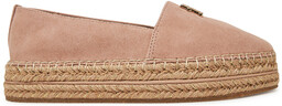 Espadryle Tommy Hilfiger Suede Platform Espadrille FW0FW08586 Beżowy