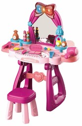 Baby Mix toaletka dziecięca z krzesełkiem różowa,57 x