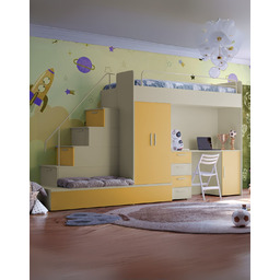 Meblościanka Raj 5 kaszmir - pokój dziecięcy, młodzieżowy