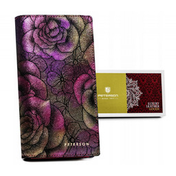 Skórzany damski portfel Peterson PTN 421431-MD