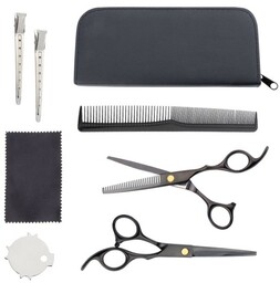 Nożyczki fryzjerskie i degażówki zestaw 8 częściowy