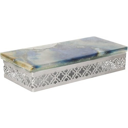 belssia pudełko, kamień, niebieski, 19 x 8 x