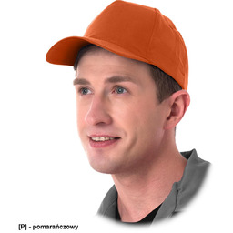 CZ - Czapka z daszkiem - pomarańczowy 57-61