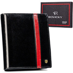 Portfel Męski Ze Skóry Naturalnej Rozbudowany Rovicky