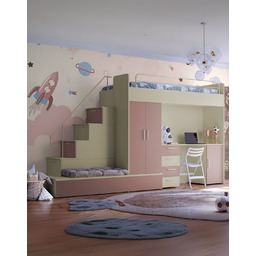 Meblościanka Raj 5 kaszmir - pokój dziecięcy, młodzieżowy