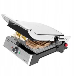 Kontaktowy grill elektryczny Cecotec Rock'nGrill srebrny/szary 2000