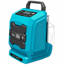 Radio Akumulatorowe Bluetooth 18V Usb DED7005
