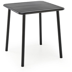 Stół ogrodowy czarny mat 70 x 70 cm