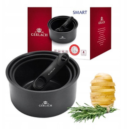 Gerlach Smart Komplet 3 Garnków 16/18/20 CM Odpinana